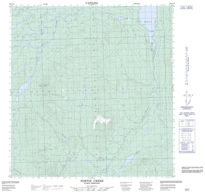 105G15 - FORTIN CREEK - Topographic Map