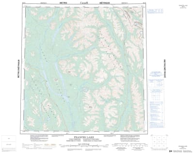 105H - FRANCES LAKE - Topographic Map
