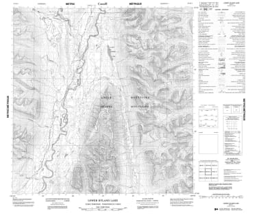 105H01 - LOWER HYLAND LAKE - Topographic Map