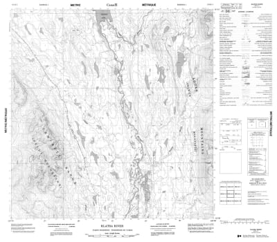 105H03 - KLATSA RIVER - Topographic Map