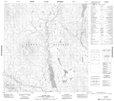 105H12 - LECKIE LAKE - Topographic Map