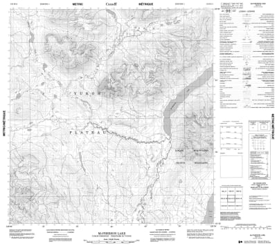 105H13 - MCPHERSON LAKE - Topographic Map