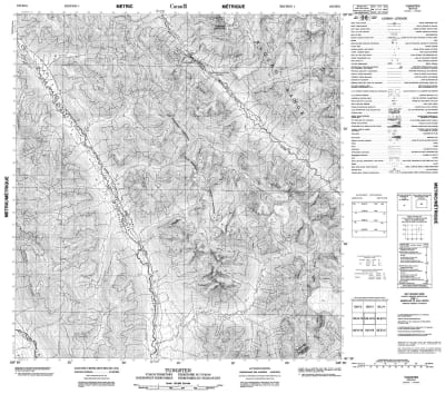 105H16 - TUNGSTEN - Topographic Map