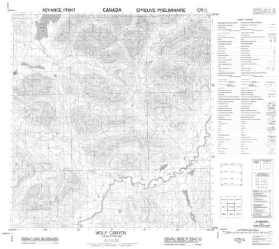 105J08 - WOLF CANYON - Topographic Map