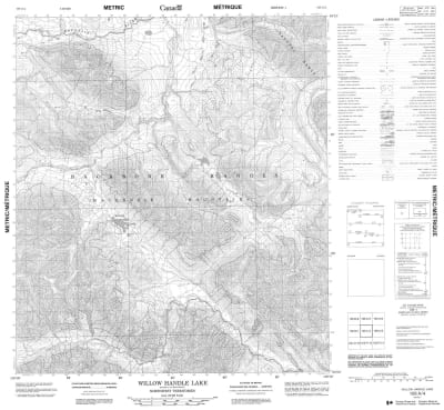 106A04 - WILLOW HANDLE LAKE - Topographic Map