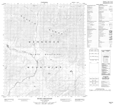 106C05 - RUSTY MOUNTAIN - Topographic Map