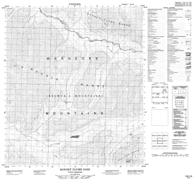 106C06 - BONNET PLUME PASS - Topographic Map