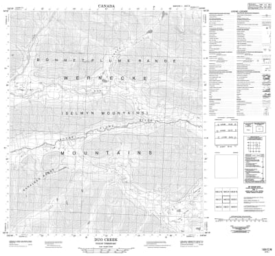 106C08 - DUO CREEK - Topographic Map