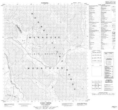 106C11 - CORN CREEK - Topographic Map