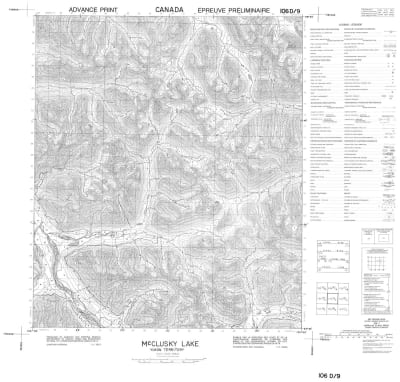 106D09 - MCCLUSKY LAKE - Topographic Map