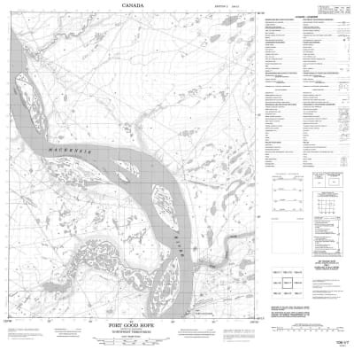 106I07 - FORT GOOD HOPE - Topographic Map