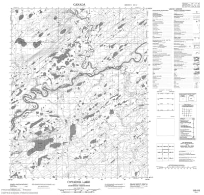 106I08 - ONTADEK LAKE - Topographic Map