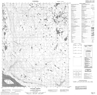 106I13 - PAYNE CREEK - Topographic Map