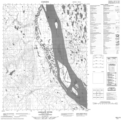 106J16 - GOSSAGE RIVER - Topographic Map