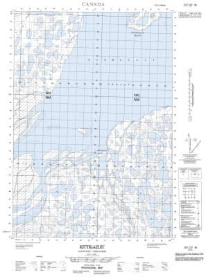 107C07W - KITTIGAZUIT - Topographic Map