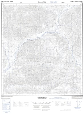 116A03 - CLUM CREEK - Topographic Map