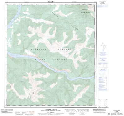 116C08 - CASSIAR CREEK - Topographic Map