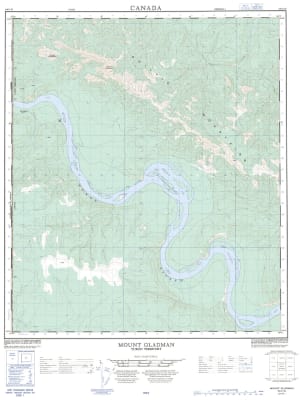 116C10 - MOUNT GLADMAN - Topographic Map