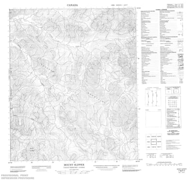 116F07 - MOUNT SLIPPER - Topographic Map