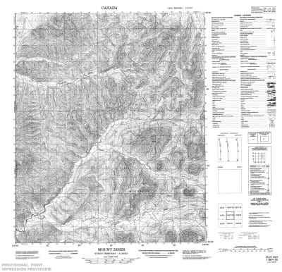116F10 - MOUNT DINES - Topographic Map