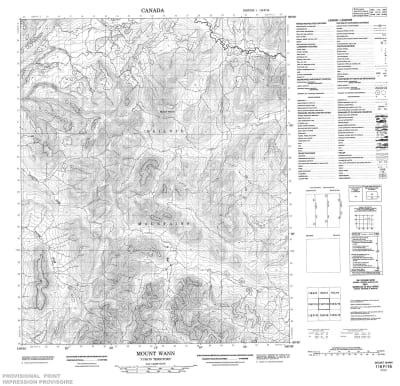 116F16 - MOUNT WANN - Topographic Map
