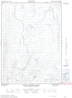 117A09W - MOUNT DAVIES GILBERT - Topographic Map