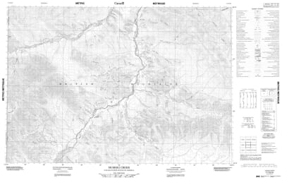 117B16 - MUSKEG CREEK - Topographic Map