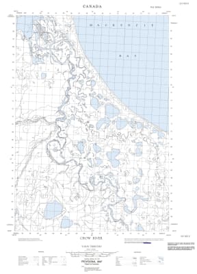 117D03E - CROW RIVER - Topographic Map