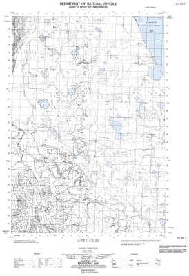 117D05E - LONEY CREEK - Topographic Map