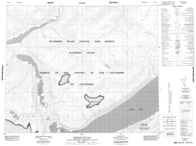 120C06 - SIMMONS ICE CAP - Topographic Map