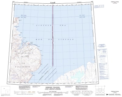 120E - ROBESON CHANNEL - Topographic Map