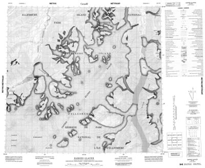 120F06 - BARRIER GLACIER - Topographic Map