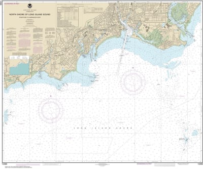 NOAA Chart 12369. Nautical Chart of North Shore ofNorth Shore of Long Island Sound Stratford to Sherwood Point. NOAA charts portray water depths, coastlines, dangers, aids to navigation, landmarks, bottom characteristics and other features, as well as reg