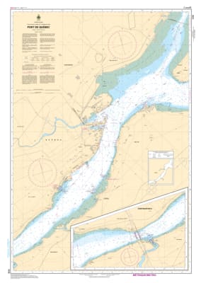Navigate the Port of QuÃ©bec safely with CHS Chart 1316. Official 1:15,000 scale data for the St. Lawrence River, featuring precise depths, navigational aids, and harbor configurations. Essential for 2026 maritime safety.