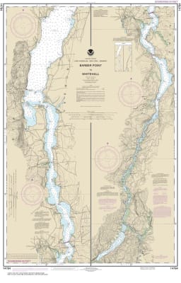 NOAA Chart 14784. Nautical Chart of Barber Point to Whitehall. NOAA charts portray water depths, coastlines, dangers, aids to navigation, landmarks, bottom characteristics and other features, as well as regulatory, tide, and other information. They contai