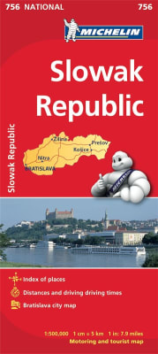 756 Slovak Republic Michelin Map