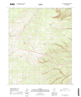 West of Window Rock Arizona - 24k Topo Map