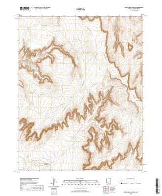 White Area Canyon Arizona - 24k Topo Map