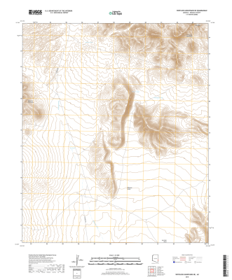 Whitlock Mountains NE Arizona - 24k Topo Map