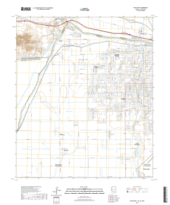 Yuma West Arizona - California - 24k Topo Map