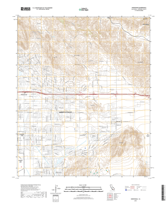 Sunnymead California - 24k Topo Map
