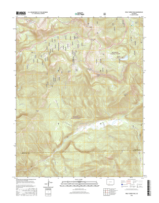 Wolf Creek Pass Colorado - 24k Topo Map