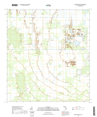 Telegraph Swamp NW Florida - 24k Topo Map