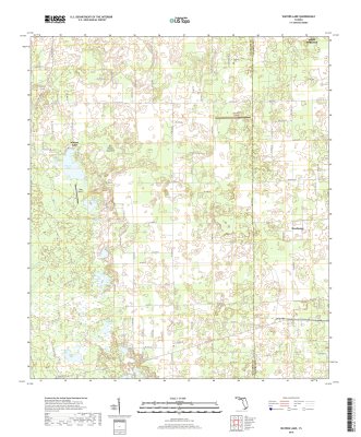 Waters Lake Florida - 24k Topo Map