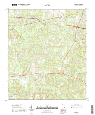 Waukeenah Florida - 24k Topo Map