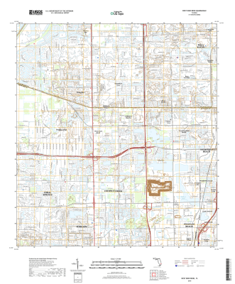 West Dixie Bend Florida - 24k Topo Map