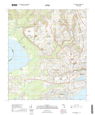 West Pensacola Florida - Alabama - 24k Topo Map