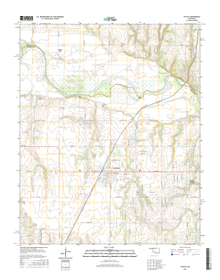 Tuttle Oklahoma  - 24k Topo Map