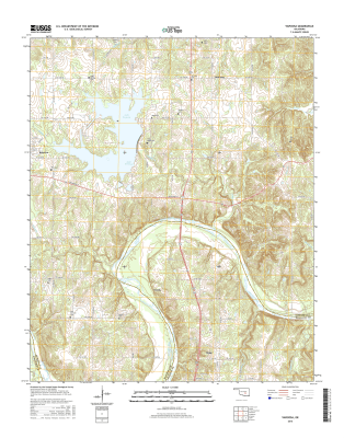 Vamoosa Oklahoma  - 24k Topo Map