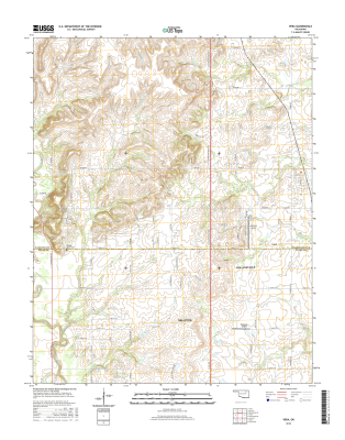 Vera Oklahoma  - 24k Topo Map